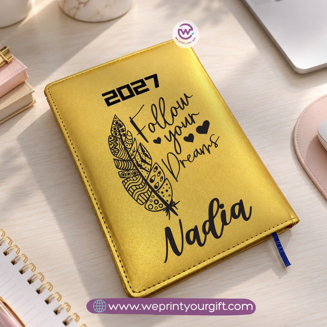 Encouraging Quotes & One Line Art 2027 Daily Planner – Personalized Agenda with Minimalist Artistic Designs