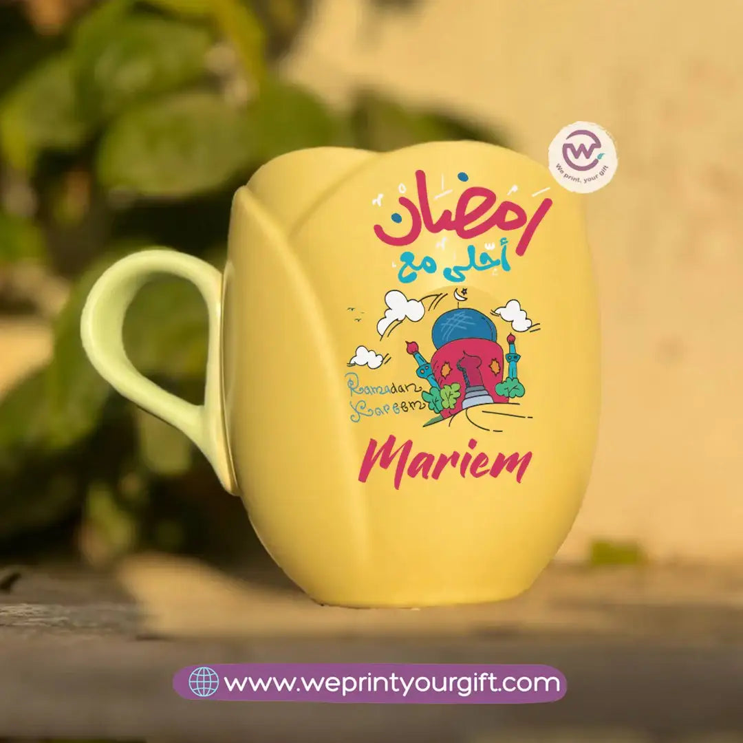 Tulip Flower Mug – 300 ml | Ramadan Design - WE PRINT