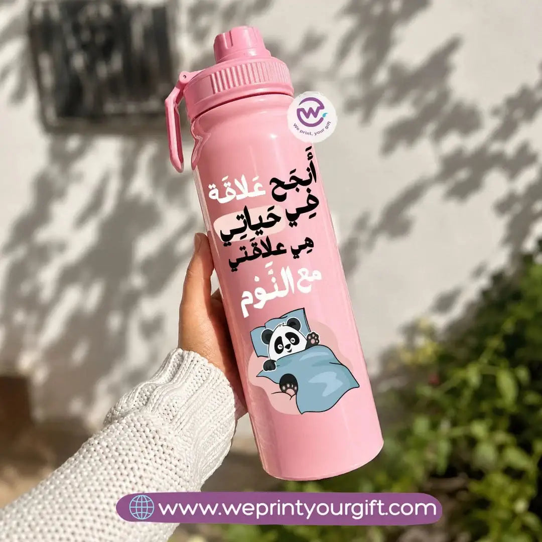 Sports Thermal Bottle with Cute Panda Designs – 800 ml & 1000 ml