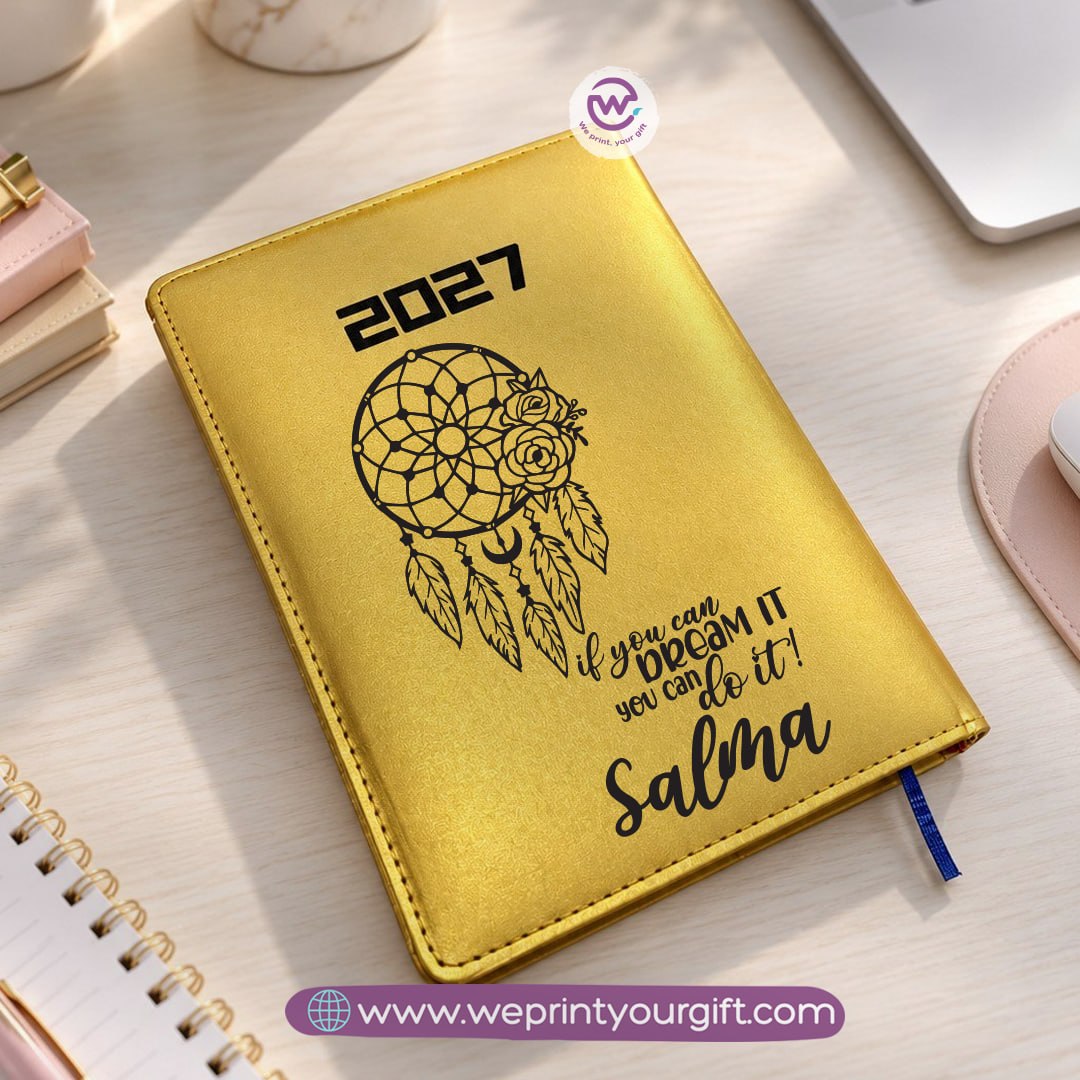 Encouraging Quotes & One Line Art 2027 Daily Planner – Personalized Agenda with Minimalist Artistic Designs