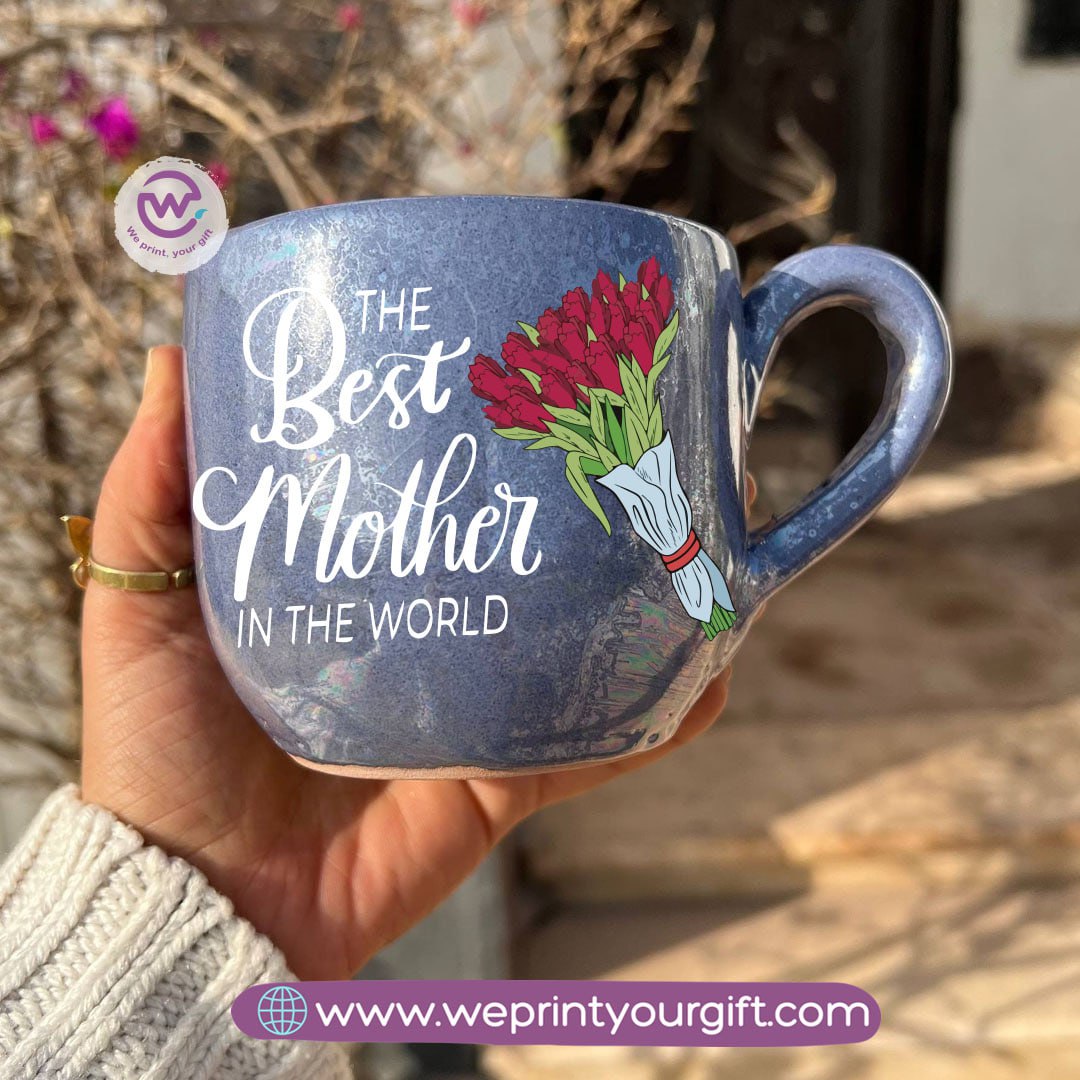 Pearl Touch Pottery Handmade Mug – 350 ml | Mother’s Day Designs