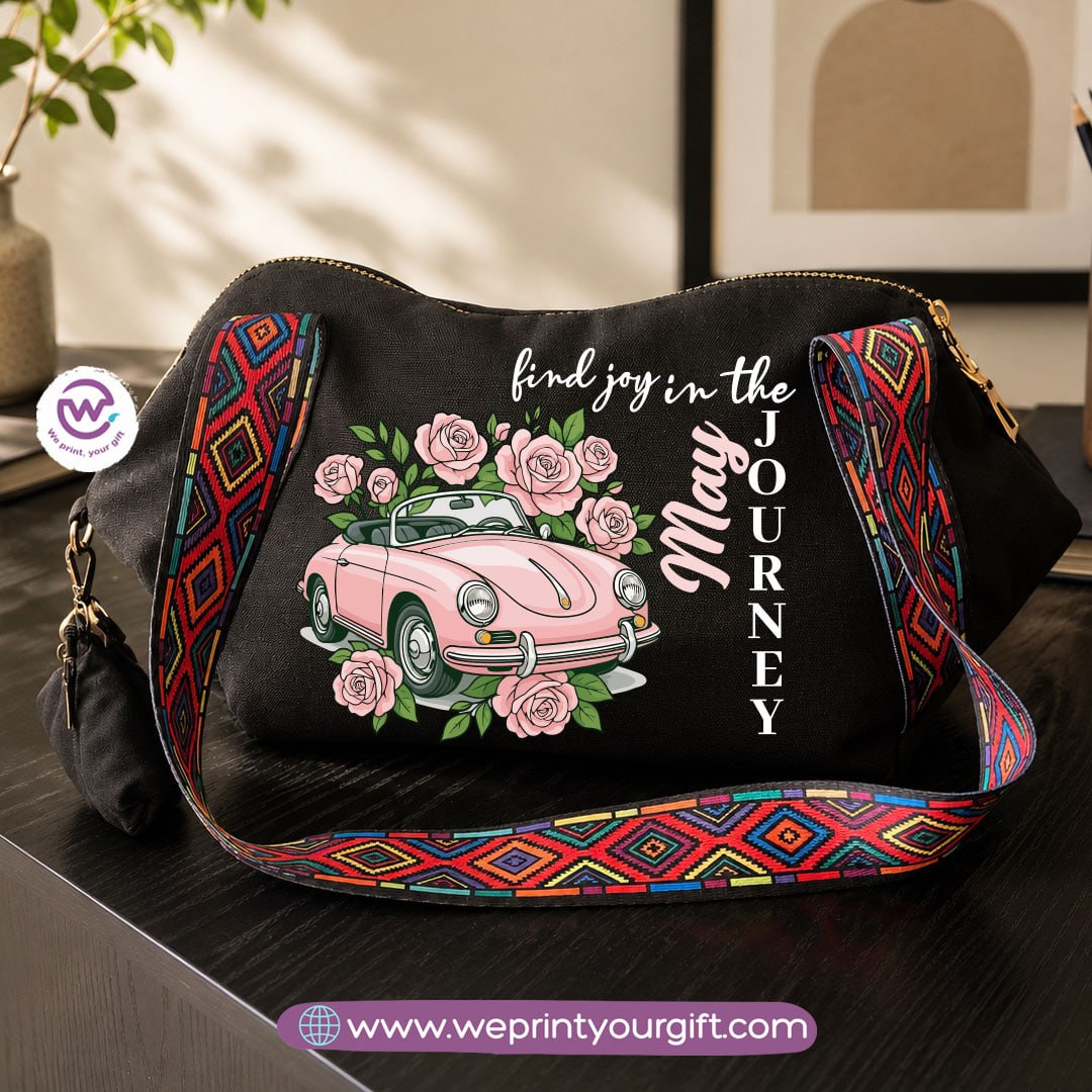 Motivational Digital Art Shoulder Bag & Pouch Set