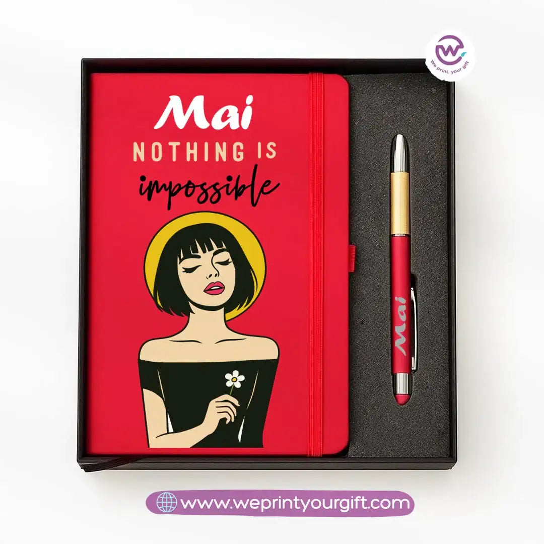 ๐จ Digital Art Personalized Gift Box with Notebook & Metal Pen - WE PRINT