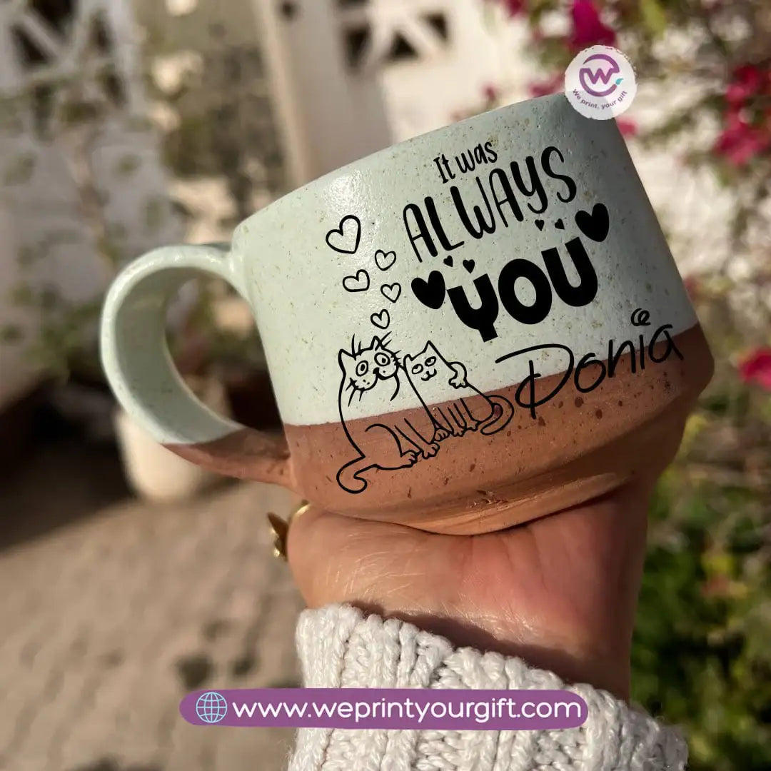 The Earth Pottery Mug – Handmade | 300 ml | Valentine’s Day Designs