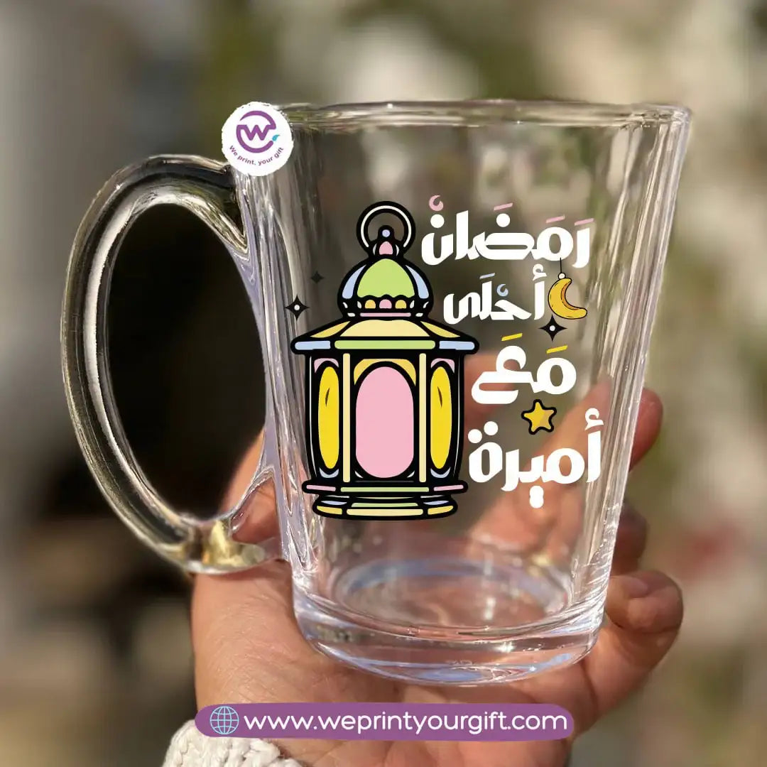 Ramadan Glass Tea Cup – 300 ml | Elegant Ramadan Designs
