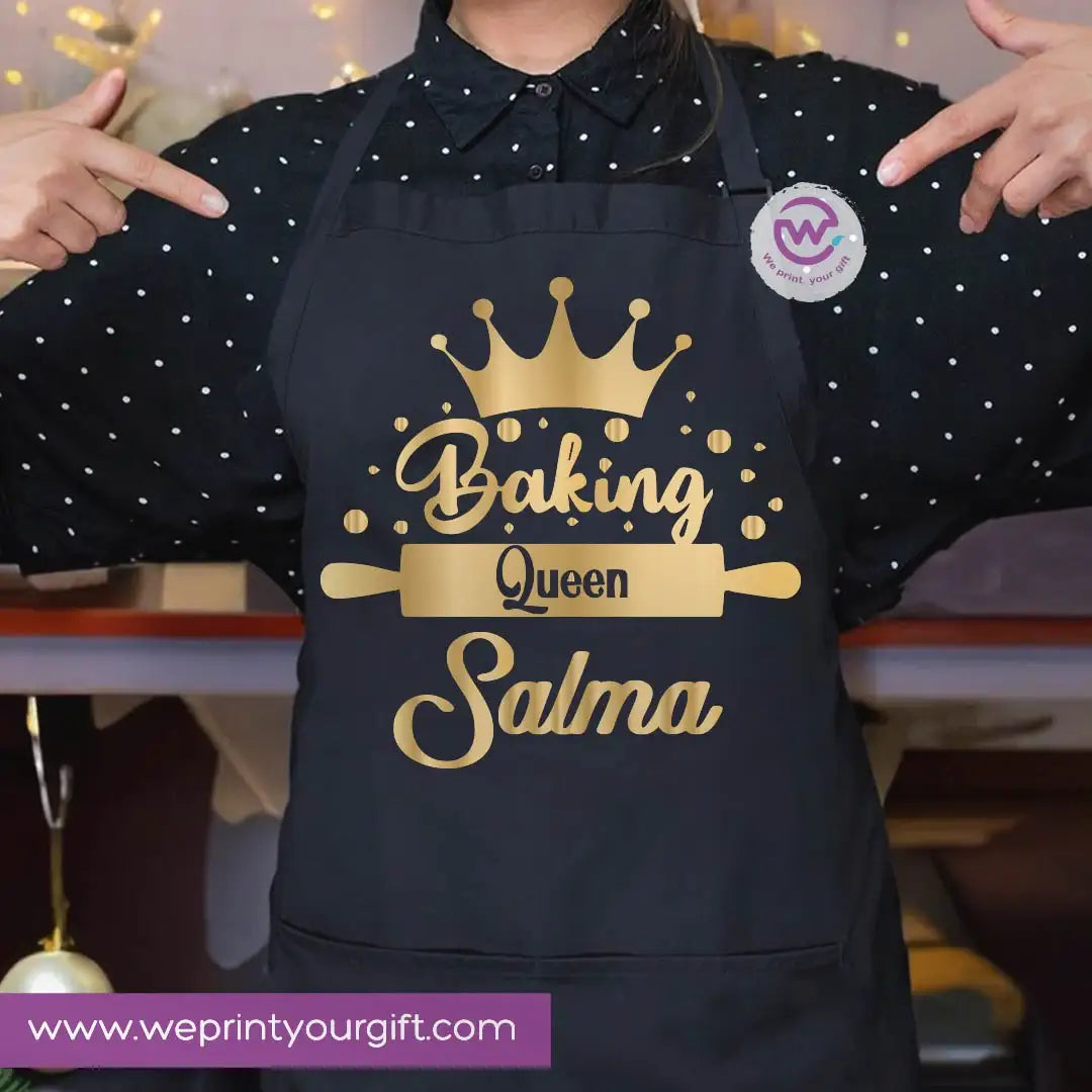 Cooking & Kitchen Apron – Heavy Cotton Apron with Front Pocket and Adjustable Tie - WE PRINT