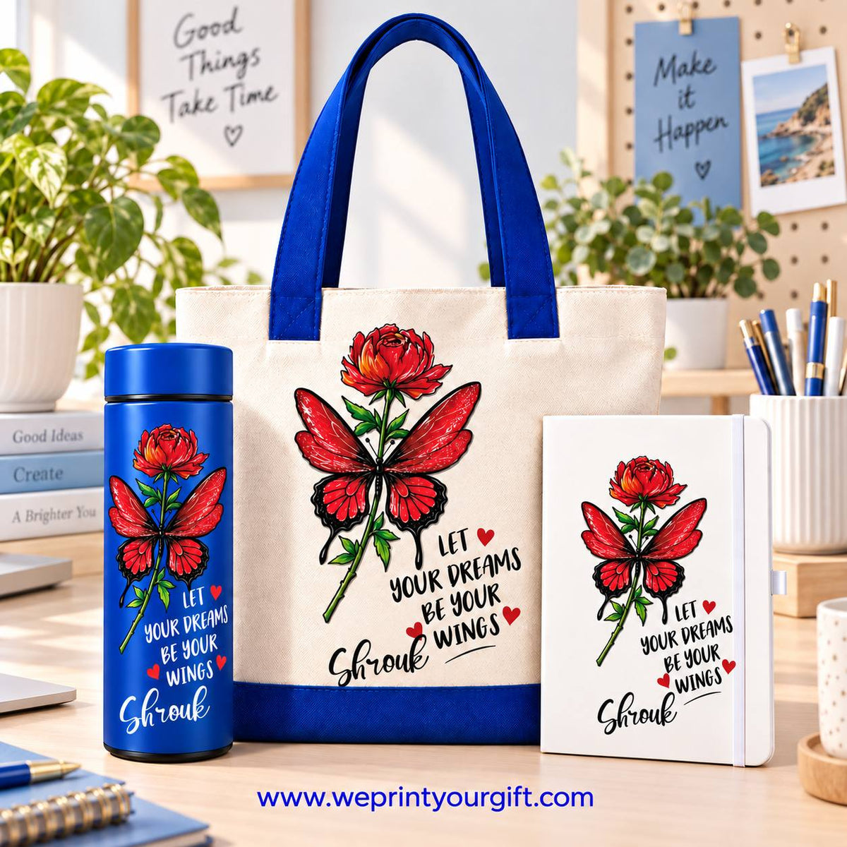 Butterfly Gift Set – Motivational Quotes Designs