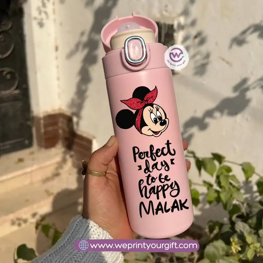 Stainless Steel Thermal Mug with Digital Temperature Display – 420ml -Minnie Mouse - WE PRINT