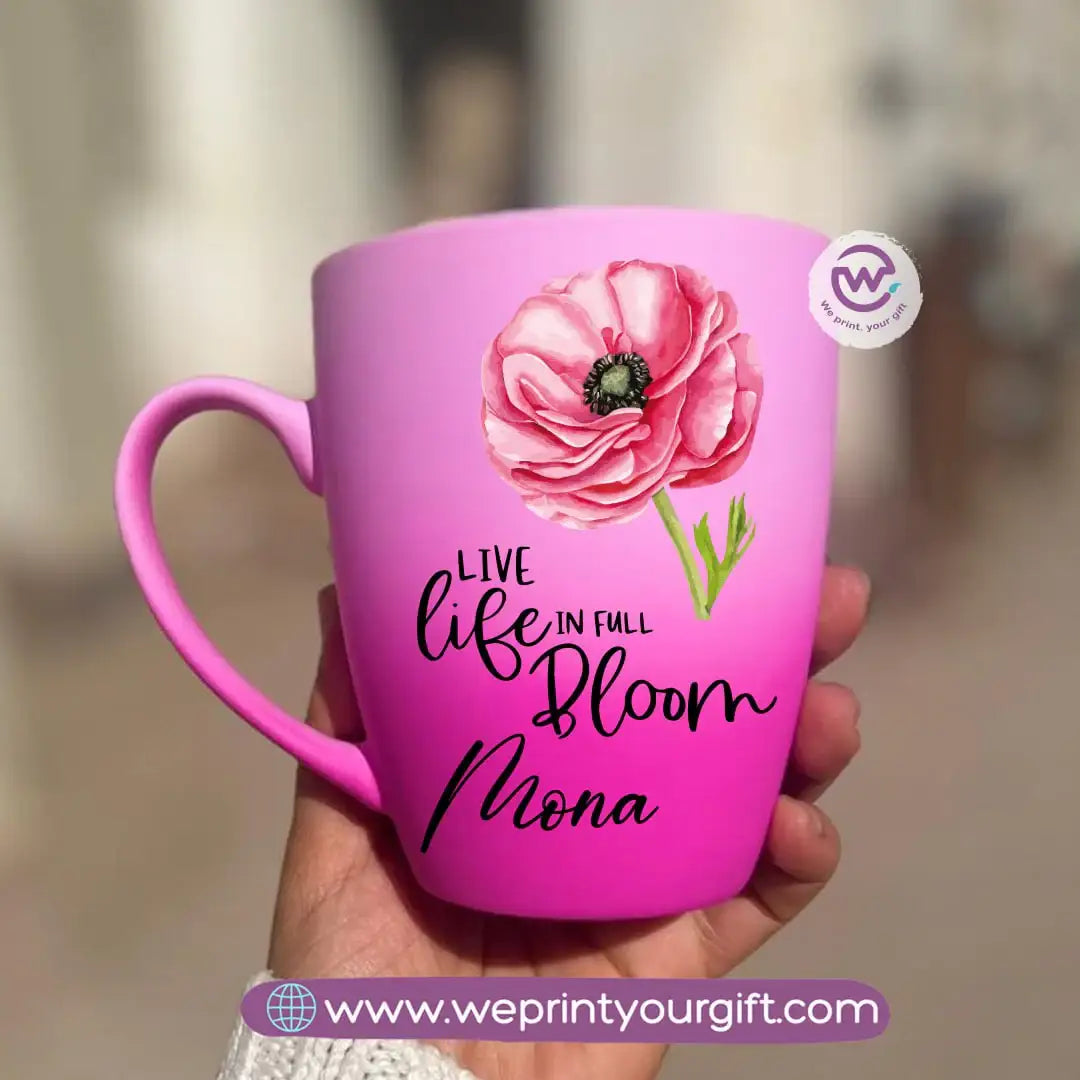 Two-Tone Ceramic Mug – 350 ml | Motivational Digital Art Designs - WE PRINT