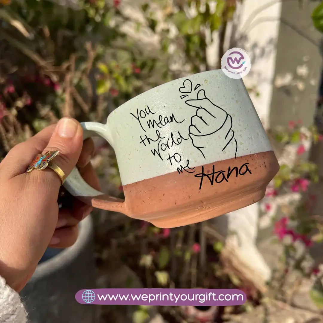 The Earth Pottery Mug – Handmade | 300 ml | Valentine’s Day Designs