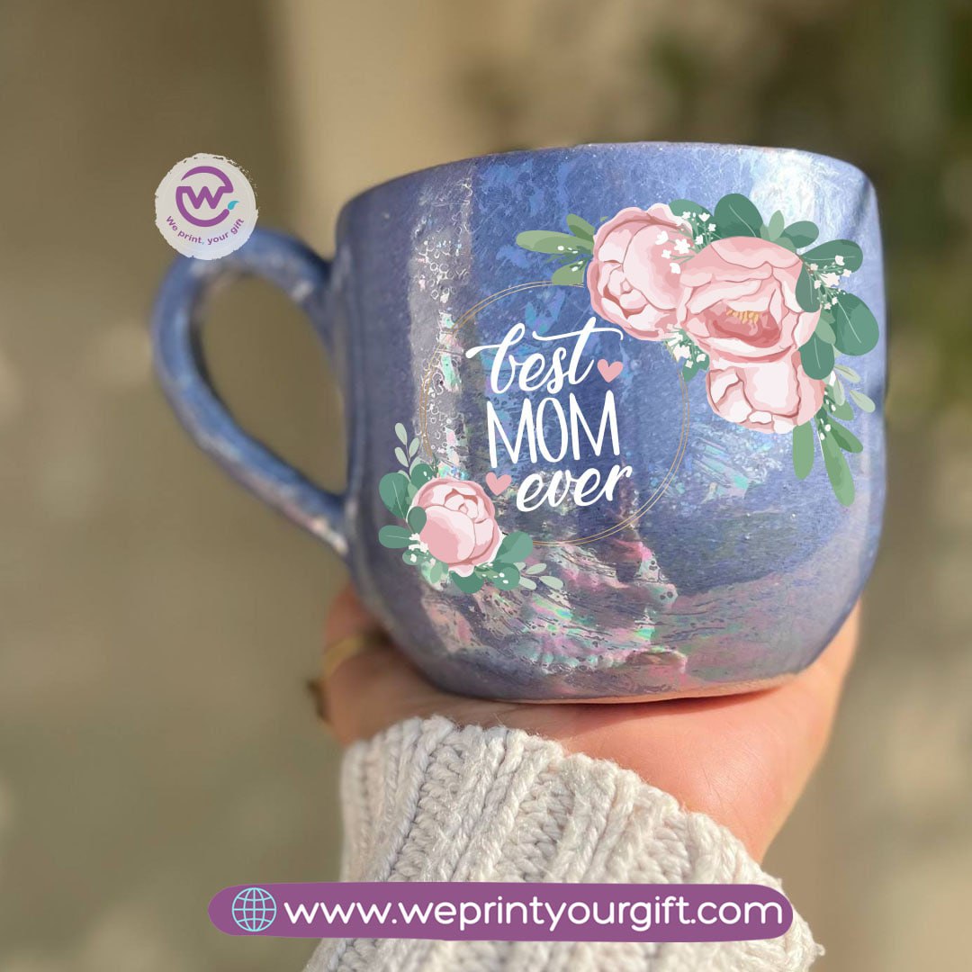 Pearl Touch Pottery Handmade Mug – 350 ml | Mother’s Day Designs