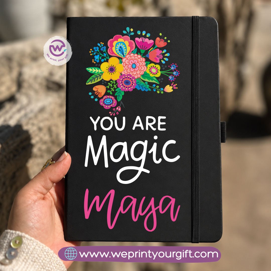 A5 Rubber Cover Notebook – English Motivational Quotes