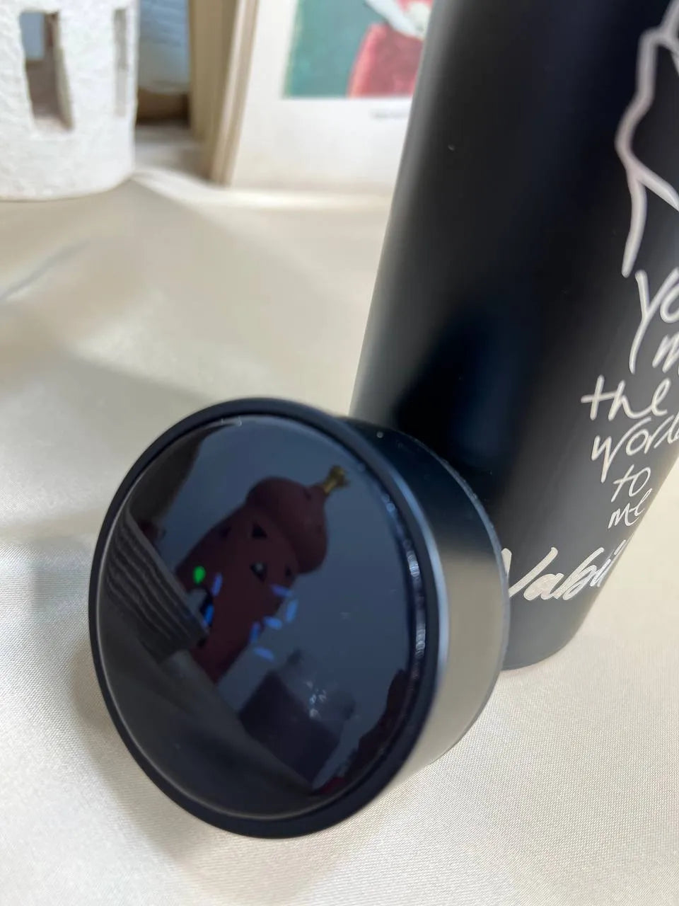 Black Thermal Thermos with screen Lid - Engrave -Buy 2 Get 1 Free