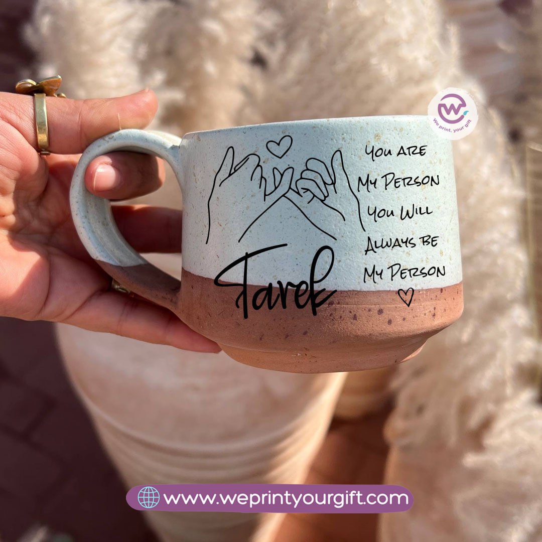 The Earth Pottery Mug – Handmade | 300 ml | Valentine’s Day Designs