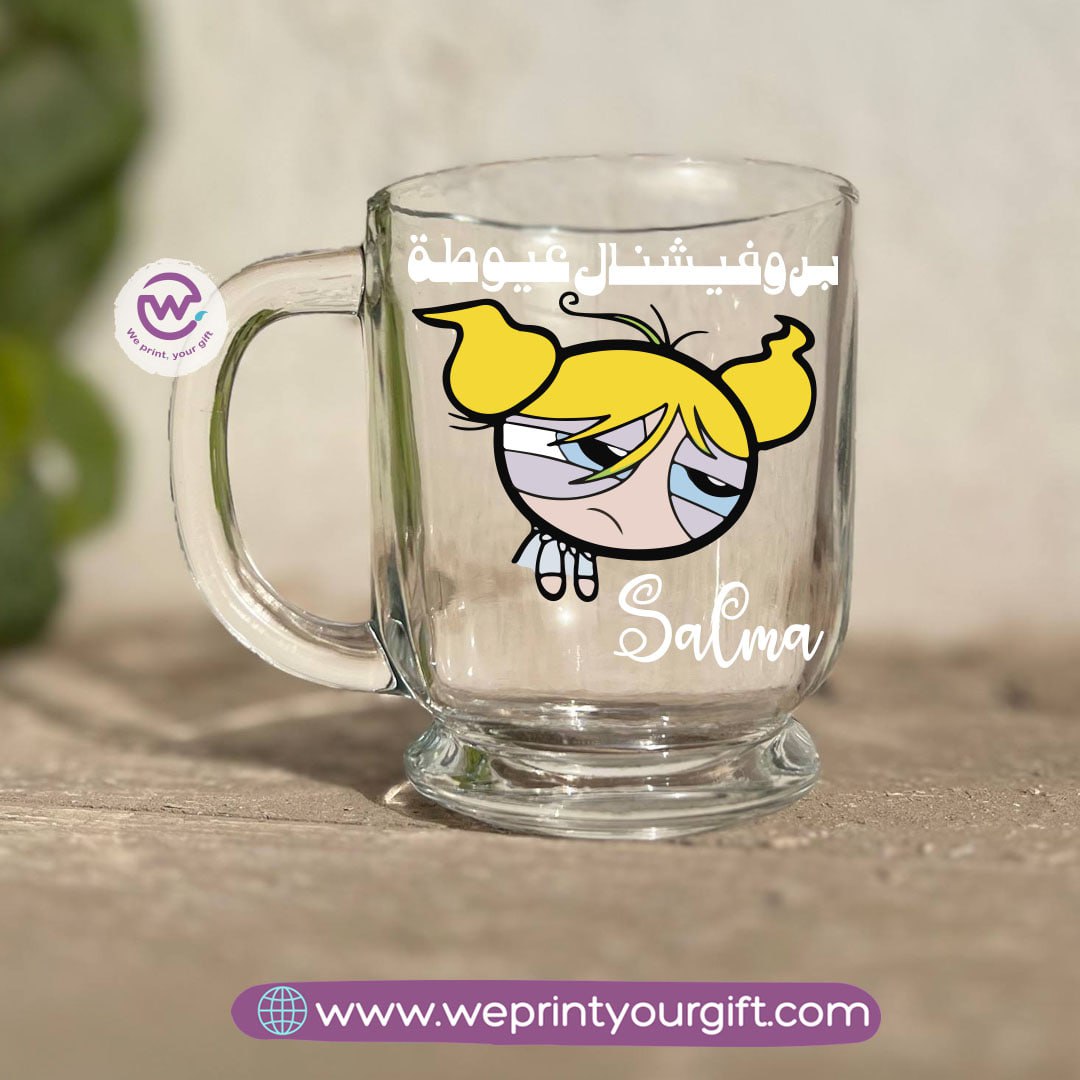 Clear Glass Espresso Coffee Cup – 250 ml | Work-Themed Comic Designs