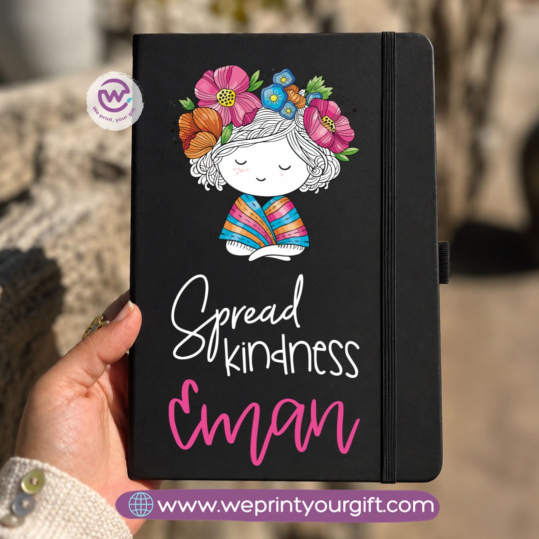 A5 Rubber Cover Notebook – English Motivational Quotes