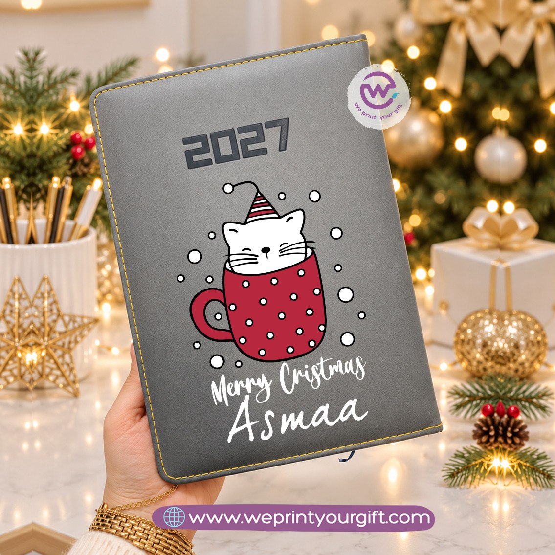 أجندة سحر عيد الميلاد 2027 اليومية – مفكرة العطلة المخصصة ومنظم سنوي