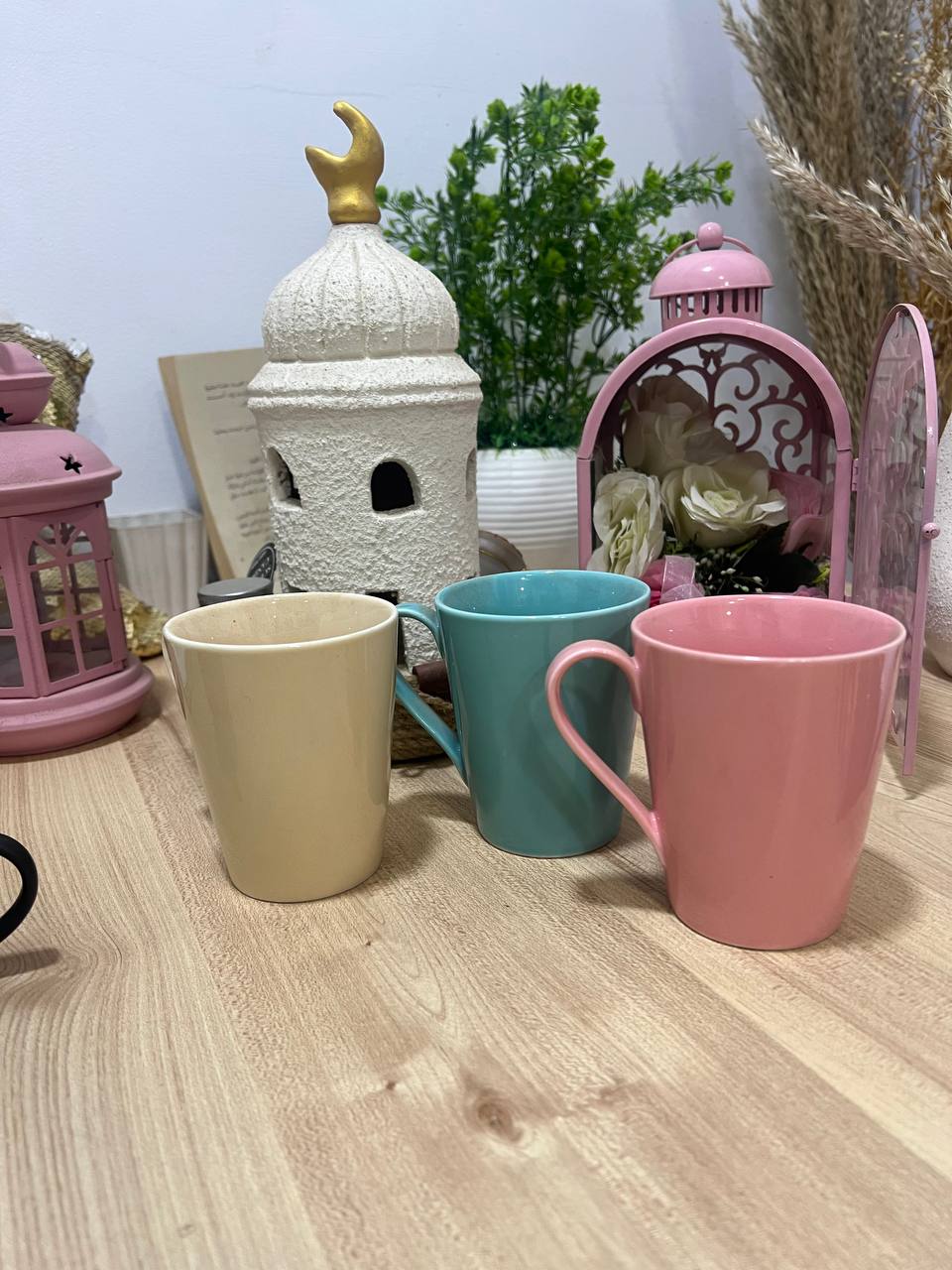 3-Color Conical Mug Set - Premium UV Raised Sticker - Buy 2 Get 1 Free