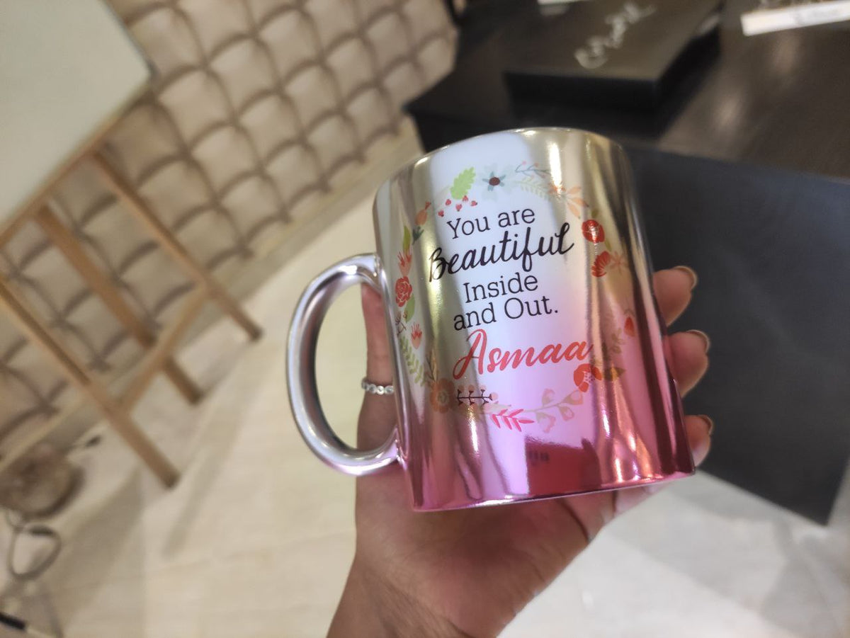 Custom Multi-Color Mirror Mug - Buy 2 Get 1 Free