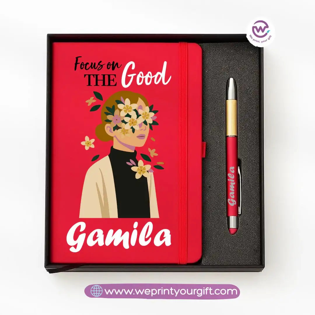๐จ Digital Art Personalized Gift Box with Notebook & Metal Pen - WE PRINT