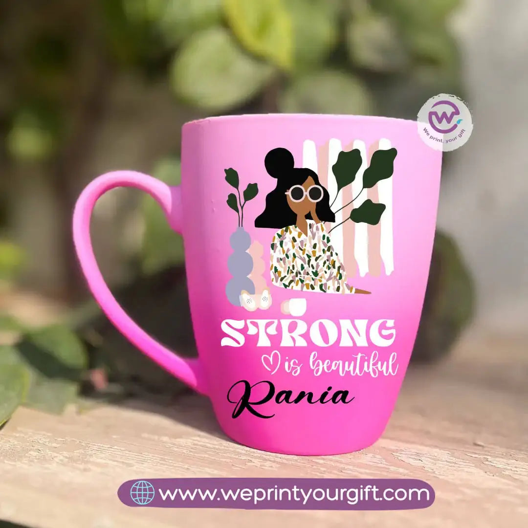 Two-Tone Ceramic Mug – 350 ml | Motivational Digital Art Designs - WE PRINT