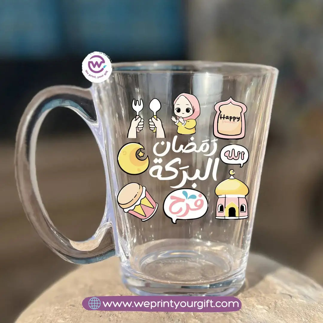 Ramadan Glass Tea Cup – 300 ml | Elegant Ramadan Designs