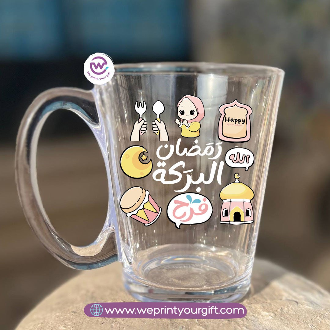 Ramadan Glass Tea Cup – 300 ml | Elegant Ramadan Designs