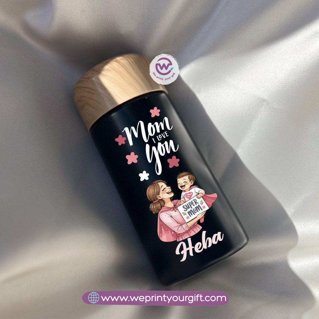 Mini Thermal Coffee Mug โ (150ml & 250ml) | Wooden Lid - Motherโs Day Edition