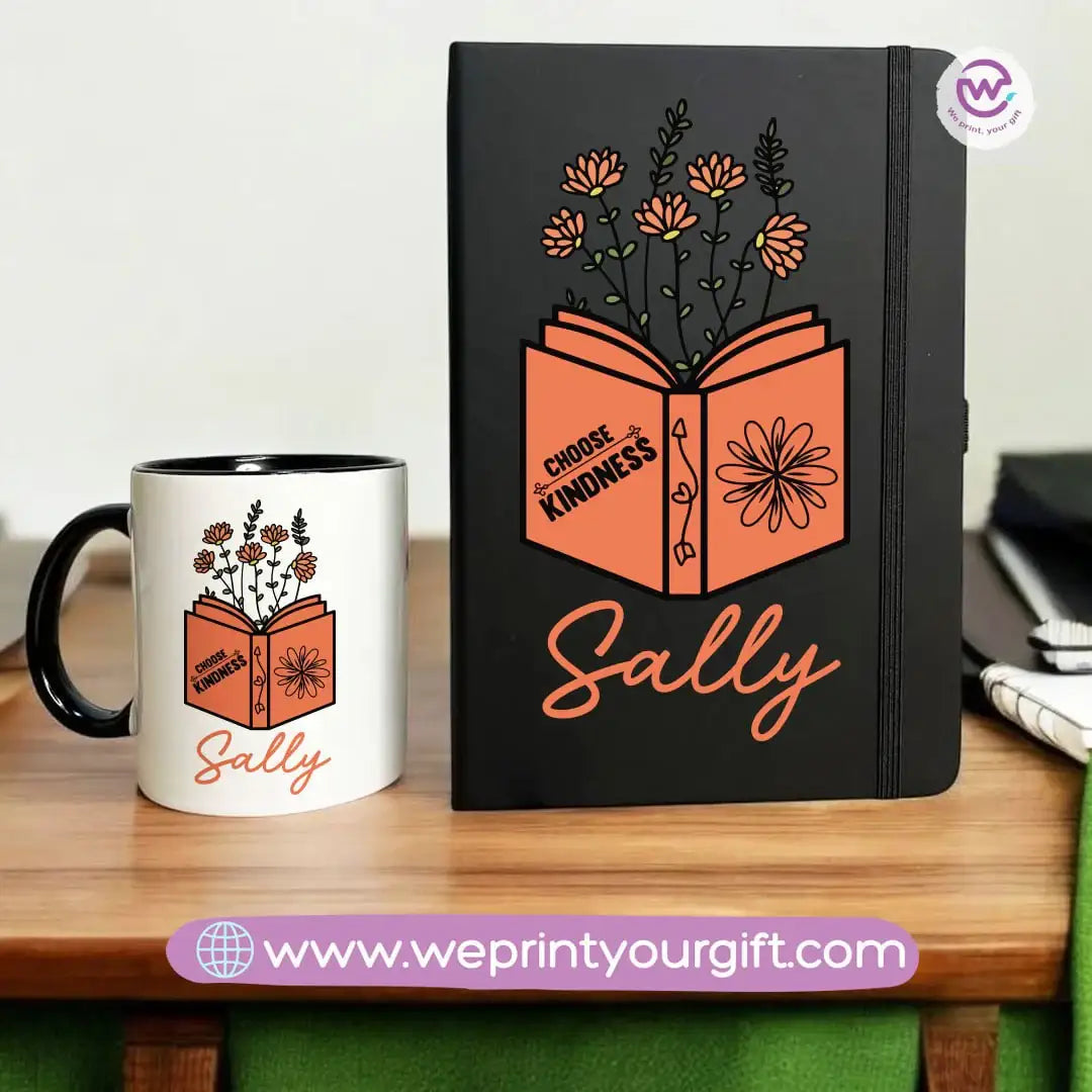 Retro Personalized Mug & Notebook Set – Custom Name Gift | We Print Your Gift - WE PRINT