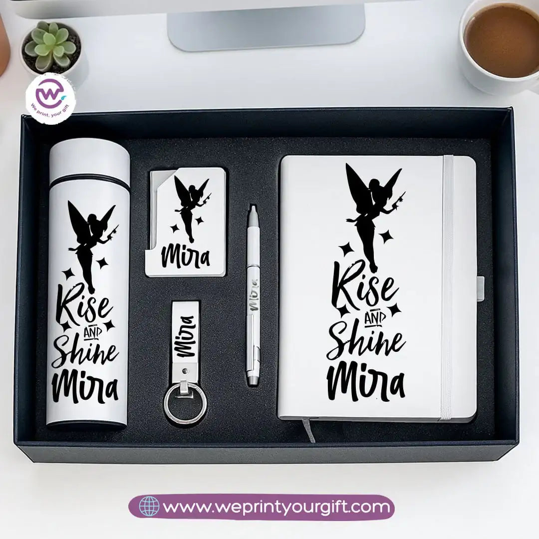 Elegant Personalized Motivation Gift Box with Custom Name – 5-Piece Inspiring Set - WE PRINT