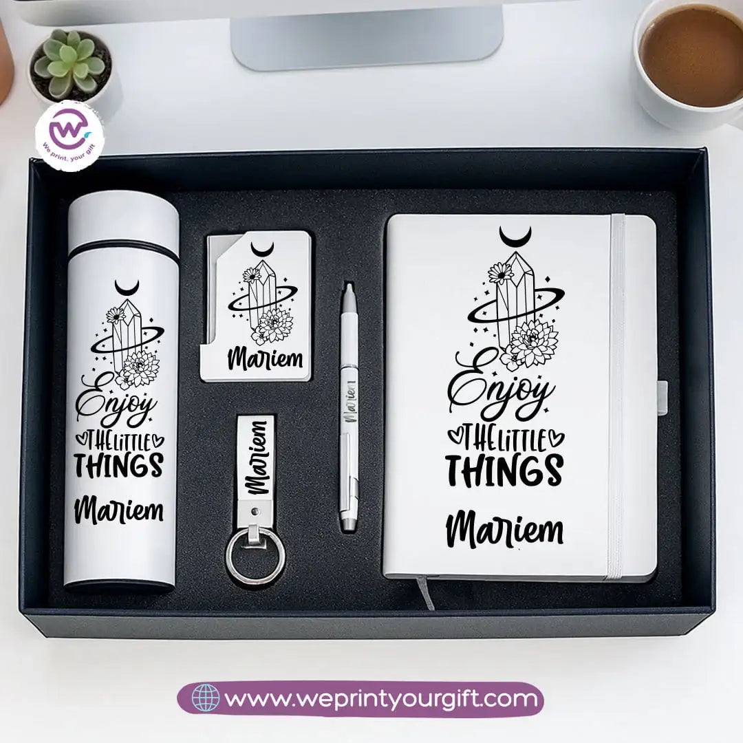 Elegant Personalized Motivation Gift Box with Custom Name – 5-Piece Inspiring Set - WE PRINT