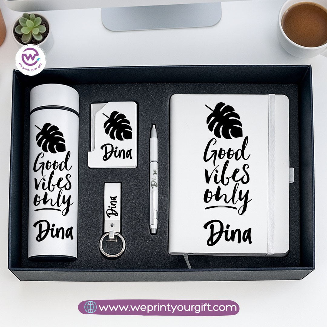 Elegant Personalized Motivation Gift Box with Custom Name – 5-Piece Inspiring Set