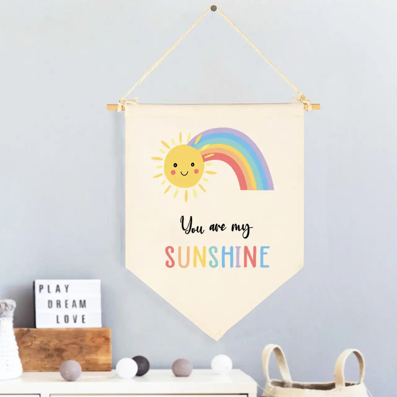 custom wall hanging- Baby shower decoration - WE PRINT