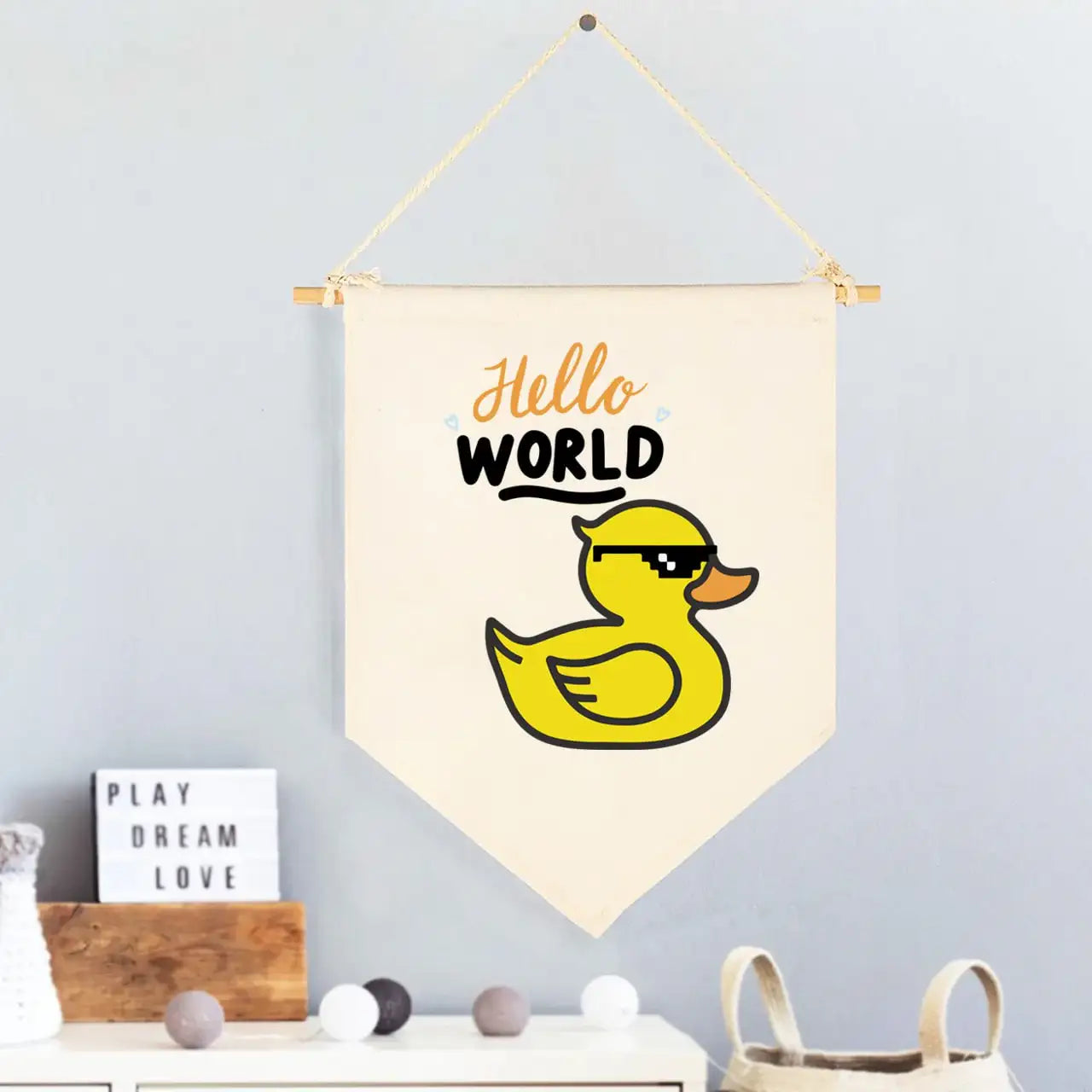 custom wall hanging- Baby shower decoration - WE PRINT
