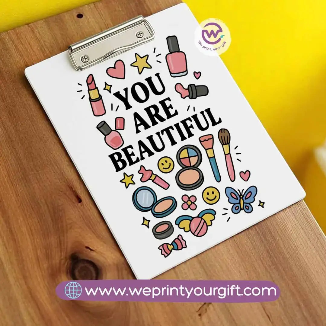 Clip board- Floral- Motivation - WE PRINT