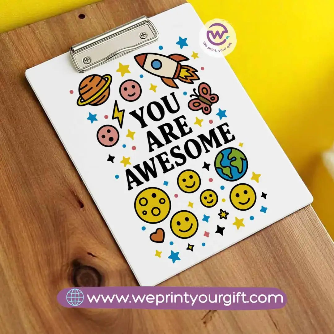 Clip board- Floral- Motivation - WE PRINT