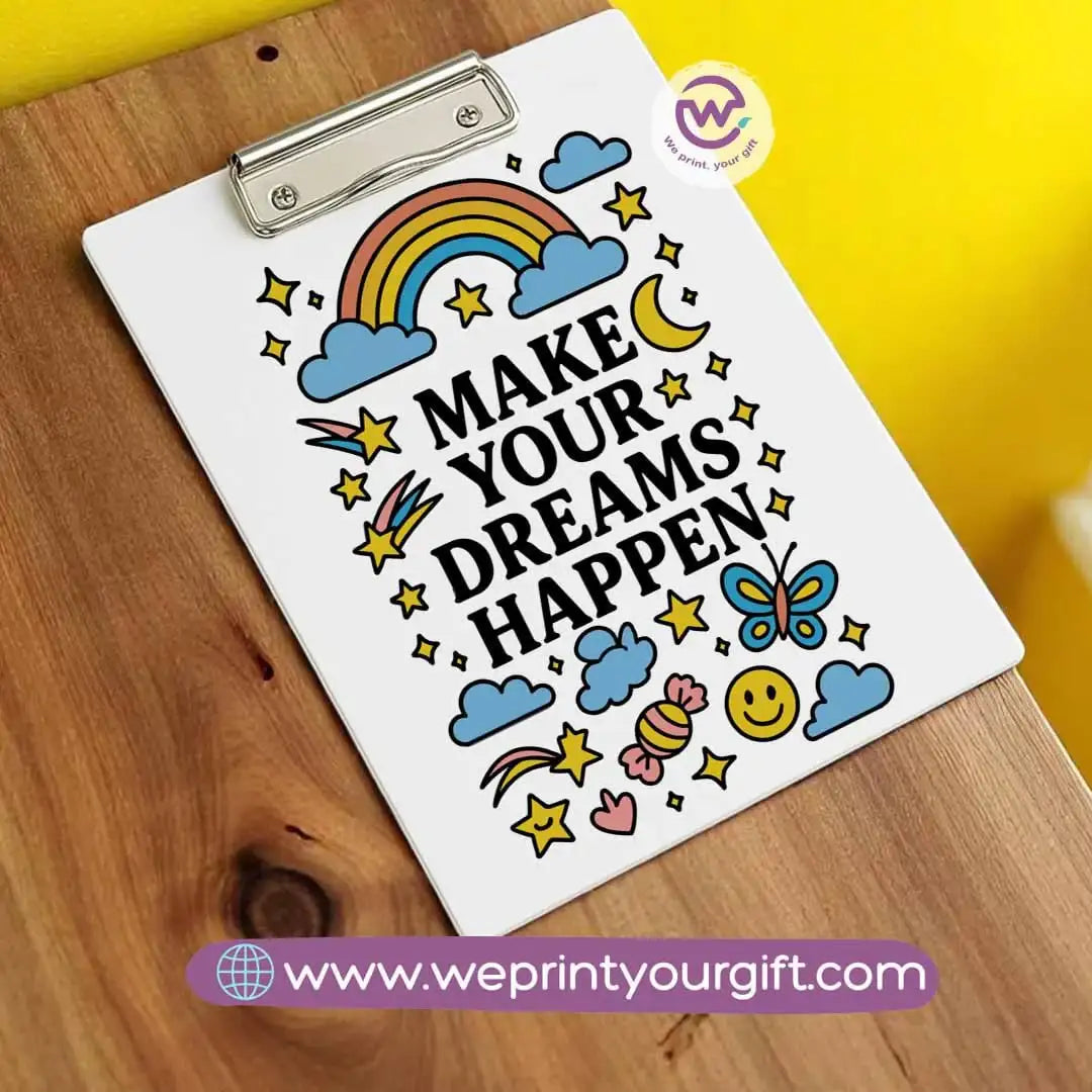 Clip board- Floral- Motivation - WE PRINT