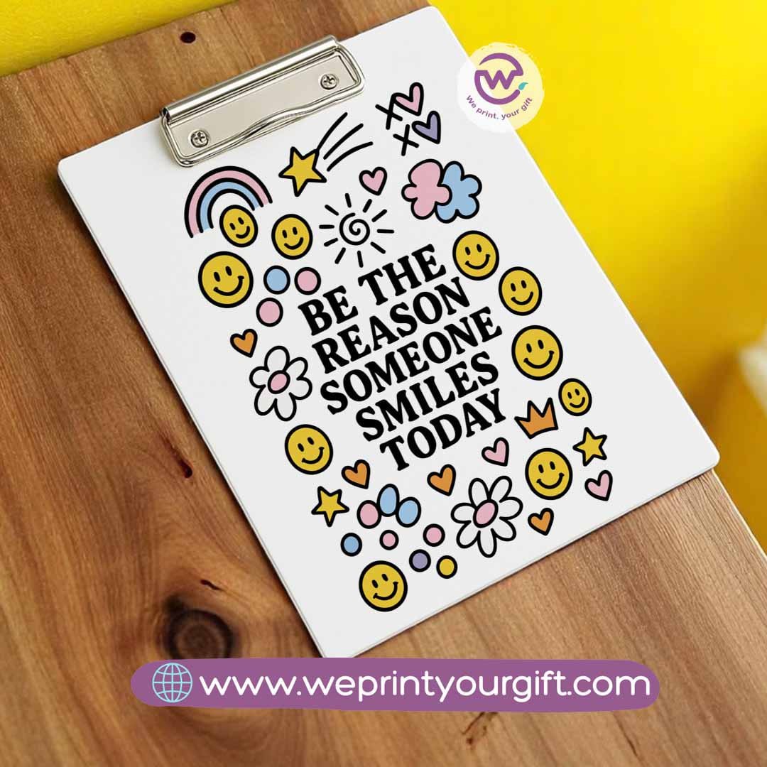 Clip board- Floral- Motivation