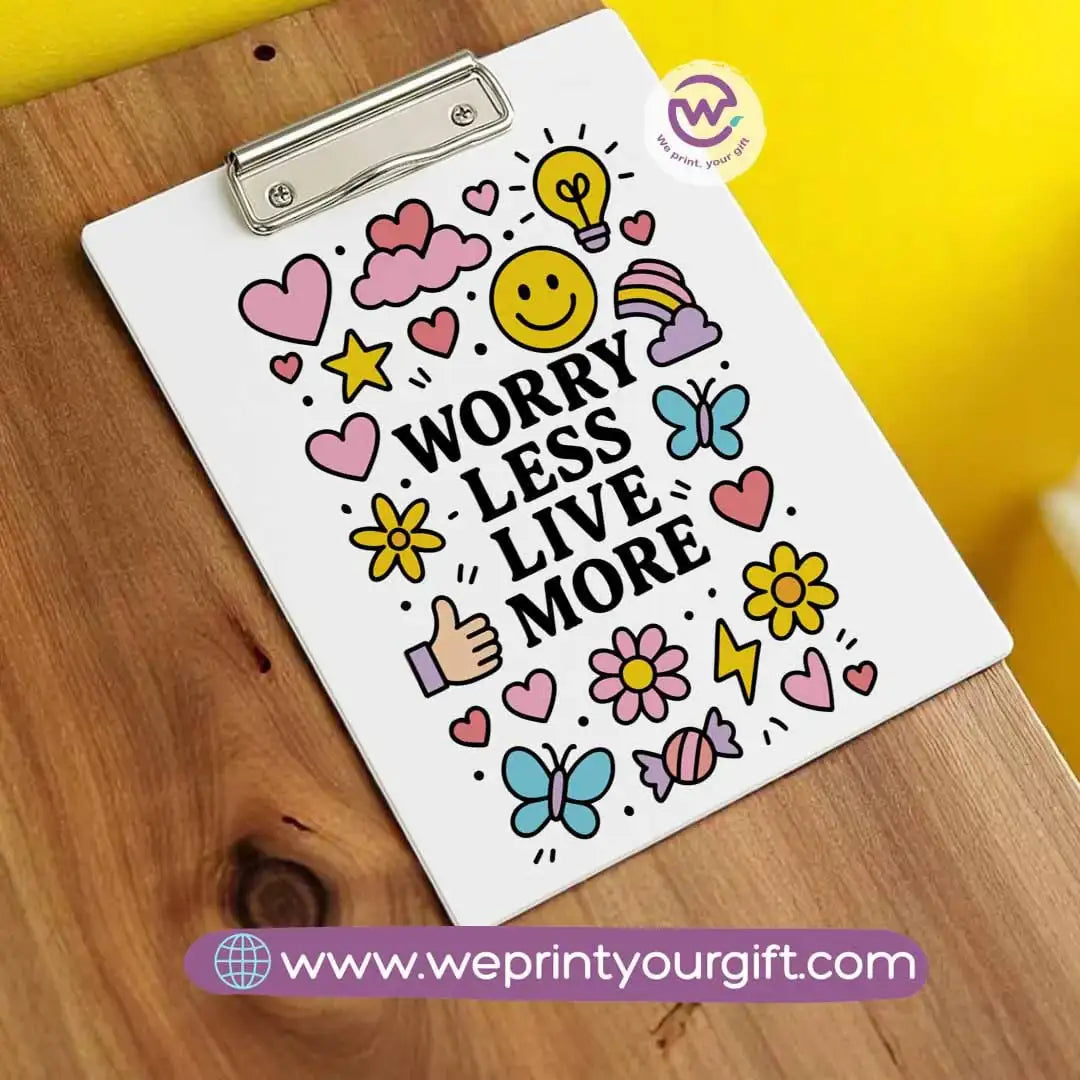 Clip board- Floral- Motivation - WE PRINT