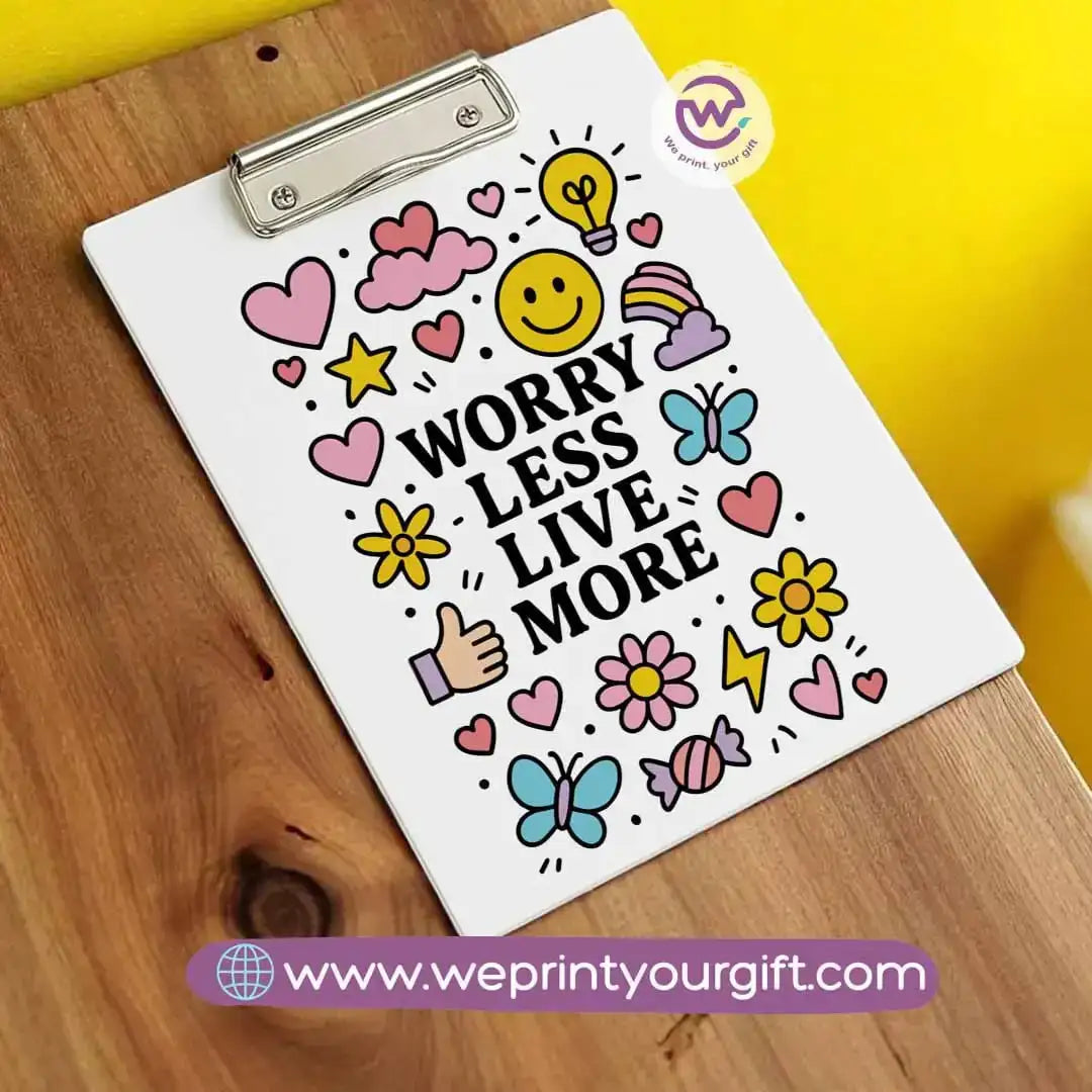Clip board- Floral- Motivation - WE PRINT