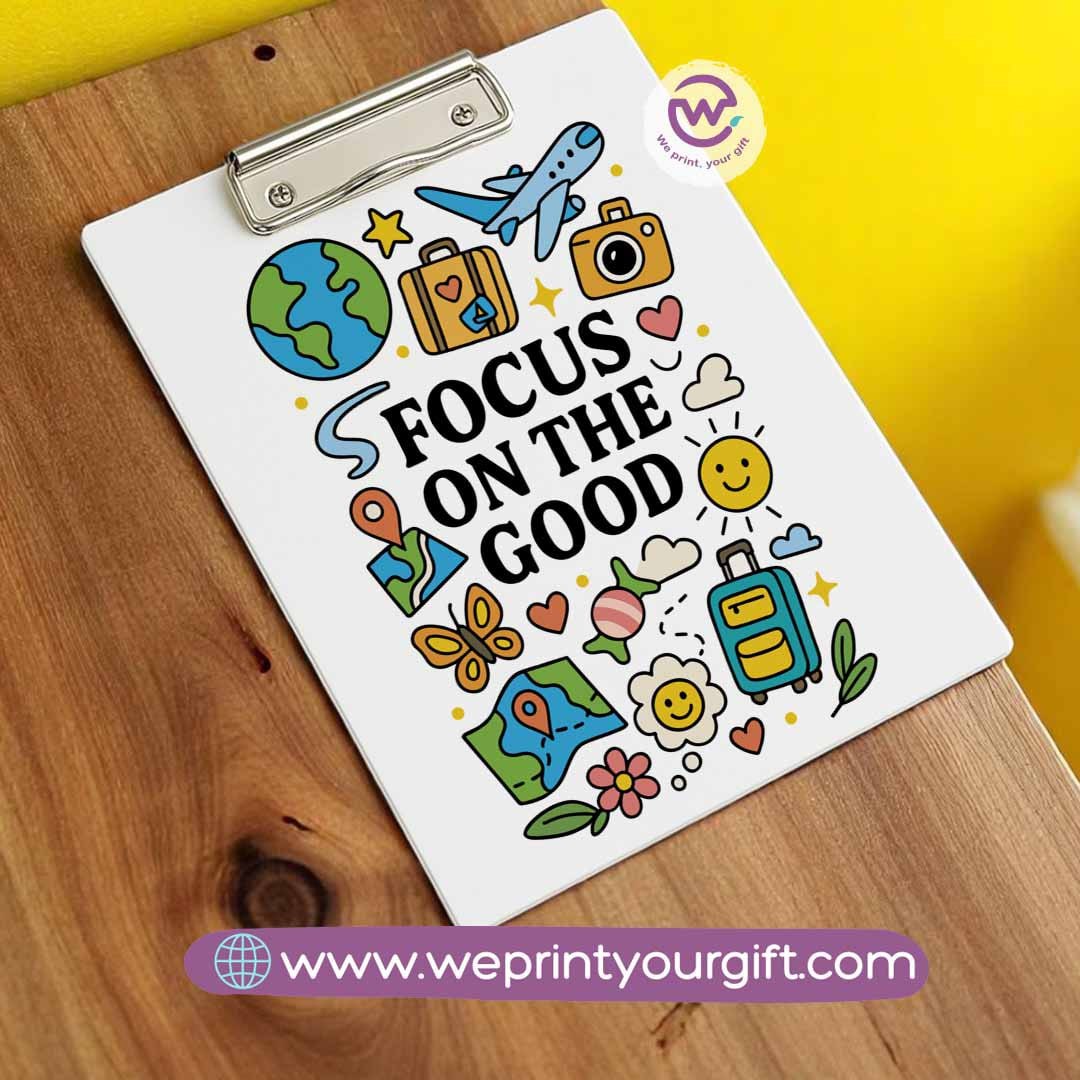 Clip board- Floral- Motivation