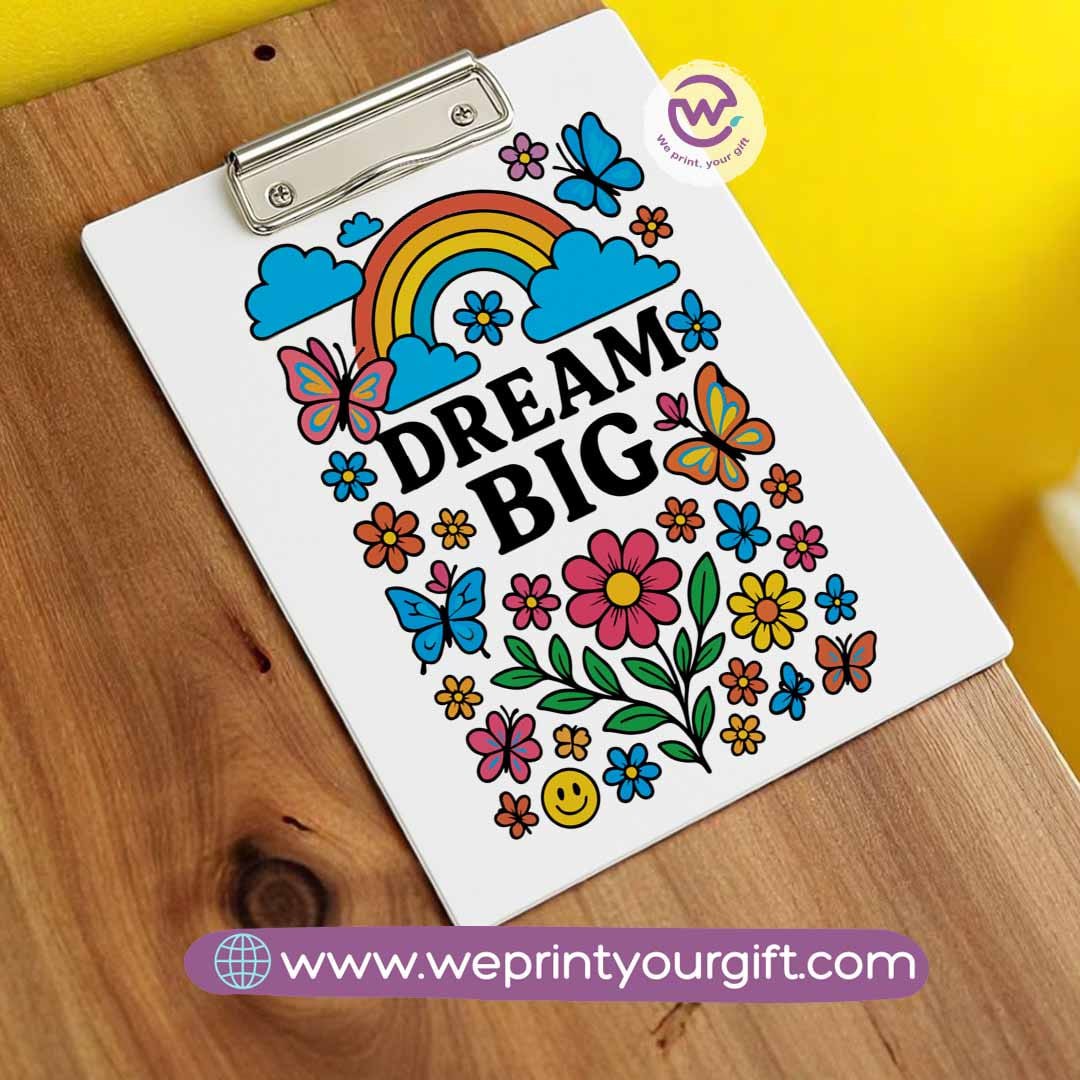 Clip board- Floral- Motivation