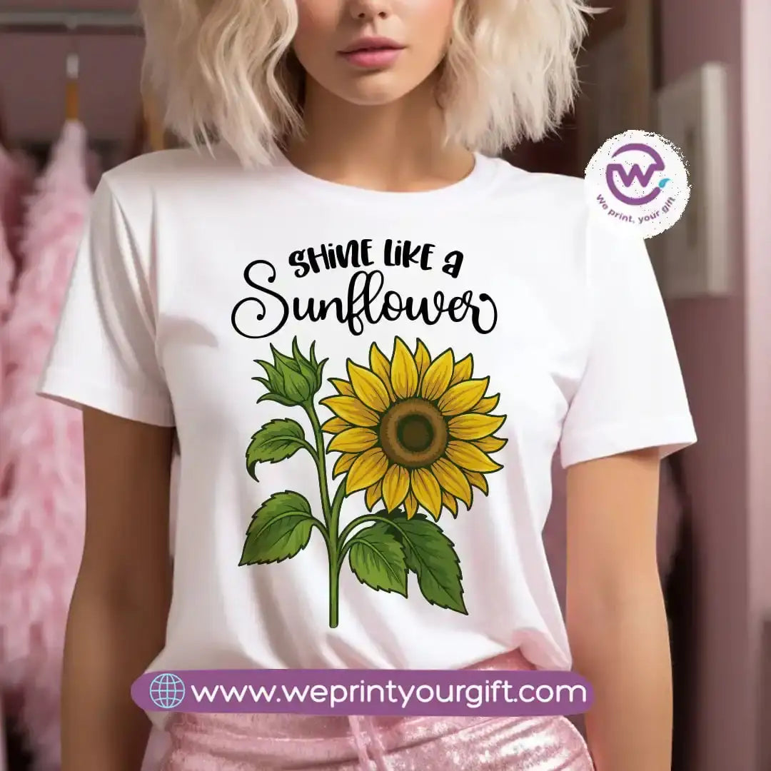 Customized T-shirt - Sunflower - WE PRINT