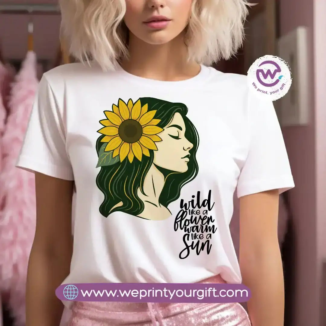 Customized T-shirt - Sunflower - WE PRINT
