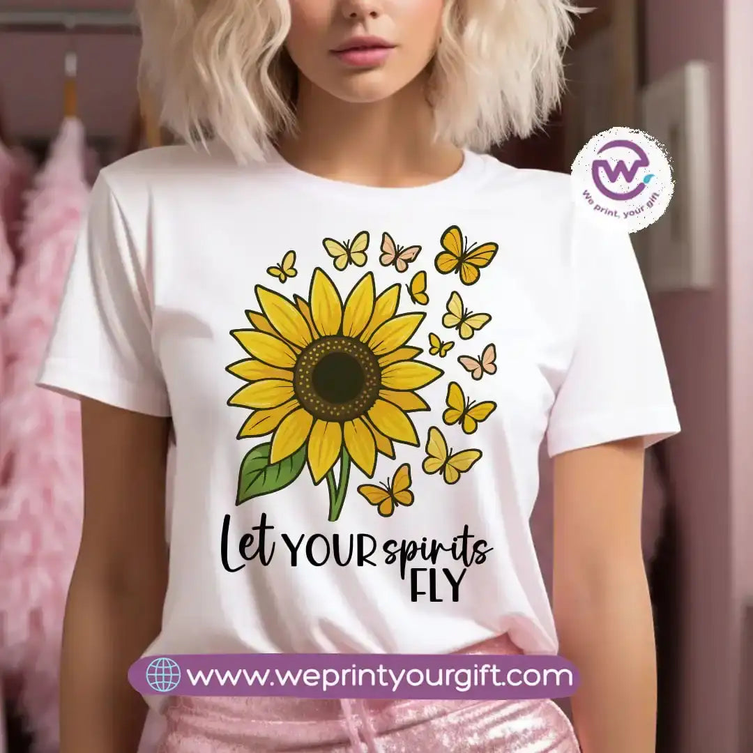 Customized T-shirt - Sunflower - WE PRINT