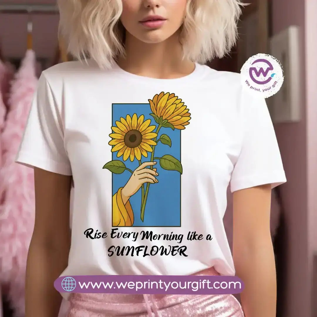 Customized T-shirt - Sunflower - WE PRINT