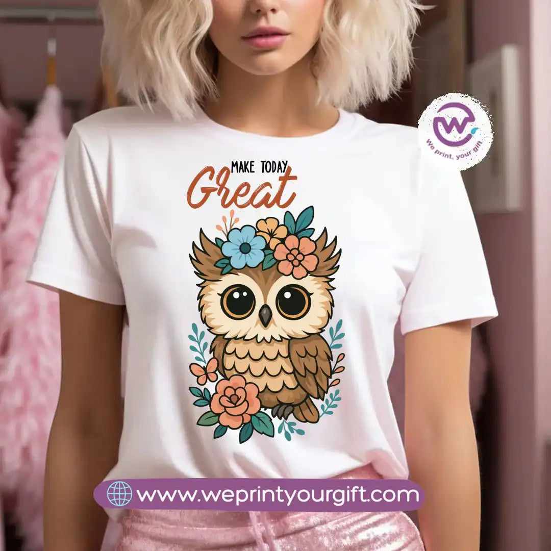 Customized T-shirt- Owl