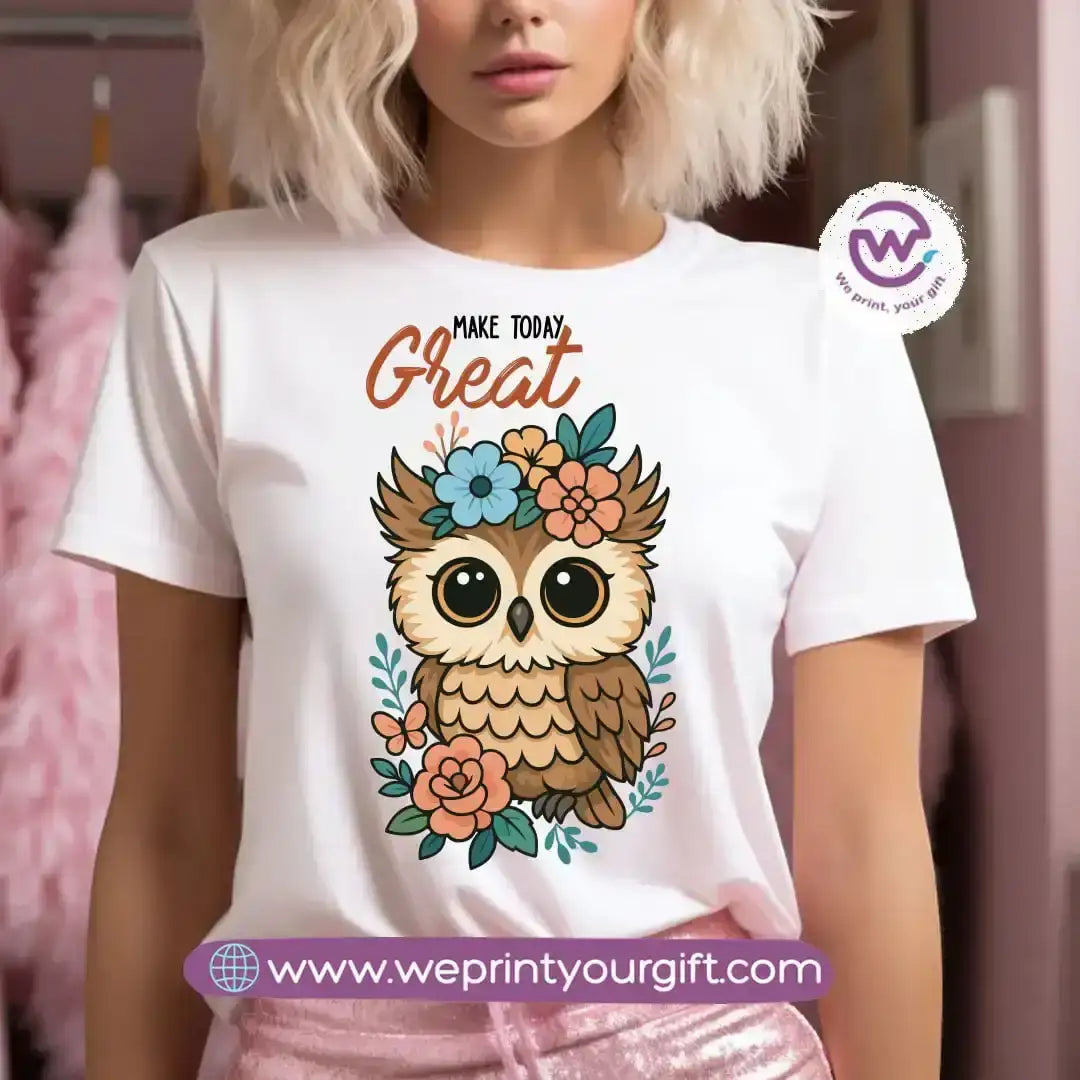 Customized T-shirt- Owl - WE PRINT