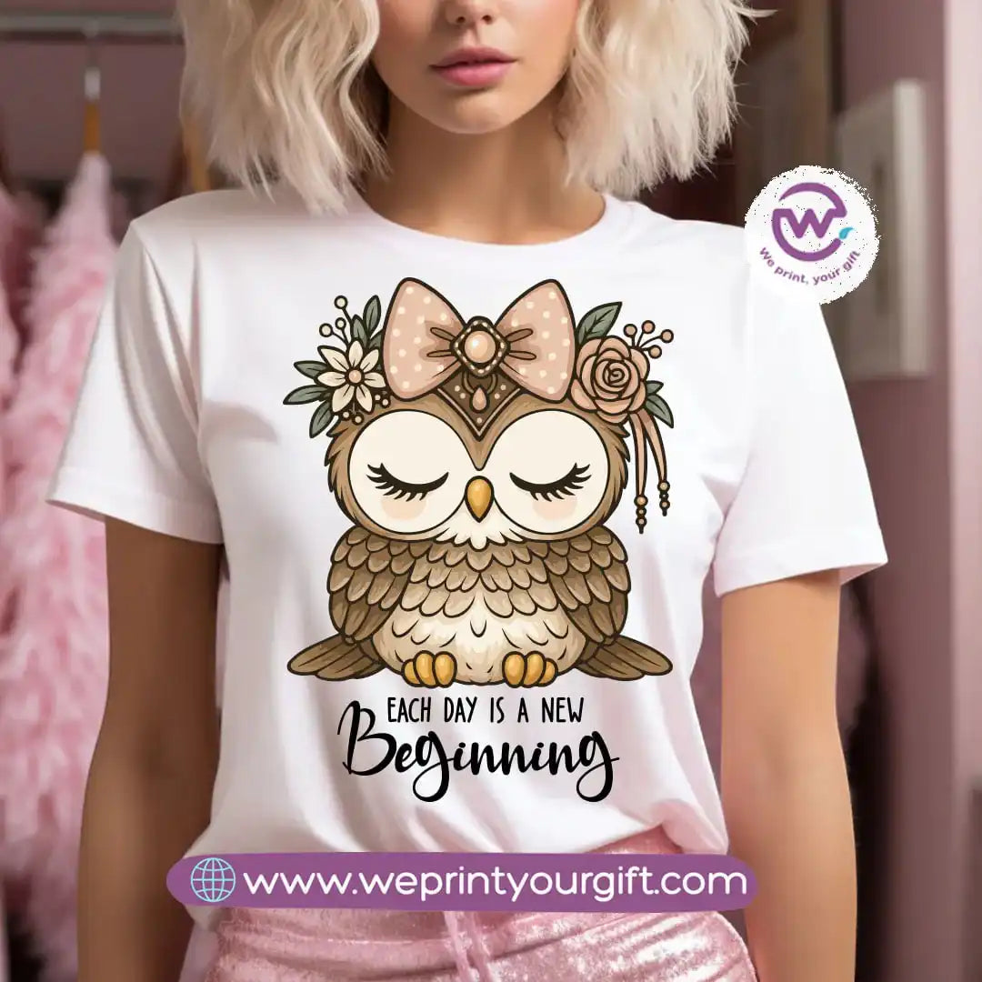 Customized T-shirt- Owl