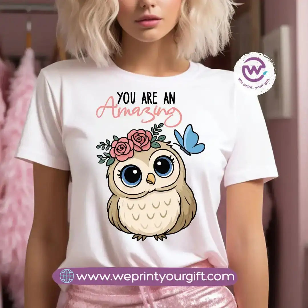 Customized T-shirt- Owl - WE PRINT